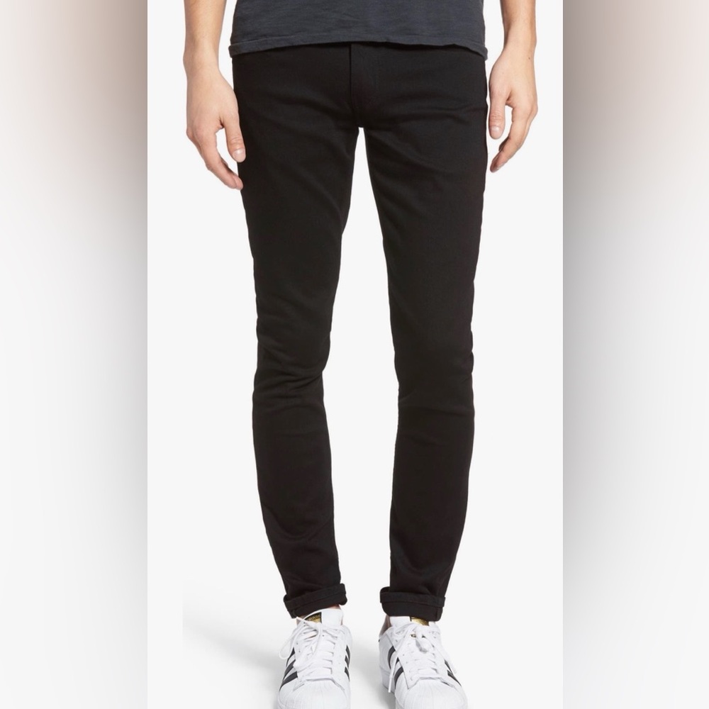 PAIGE Croft Skinny Jeans 30 in Black Jayden